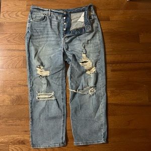 Wild fable wide leg distressed jeans size 16